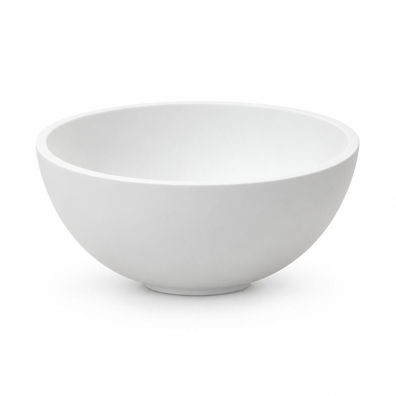 Solid S kleine waskom fontein Solid Surface rond 20 x 20 x 11 cm mat wit 1208953267